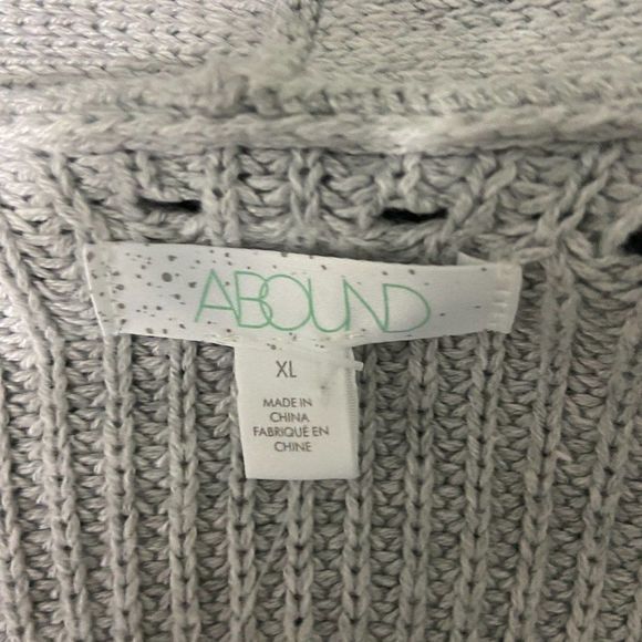 NWT ABOUND‎ Grey Knit Cardigan (XL) - Picture 5 of 7
